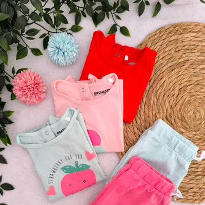 🌸 Lot d'été Orchestra, 12 mois (74 cm)